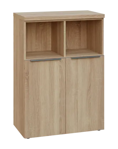 SIN 3 - 8DN2 kancelářská skříň, 2-dveřová/nika, 1120x800x400, dub bardolino